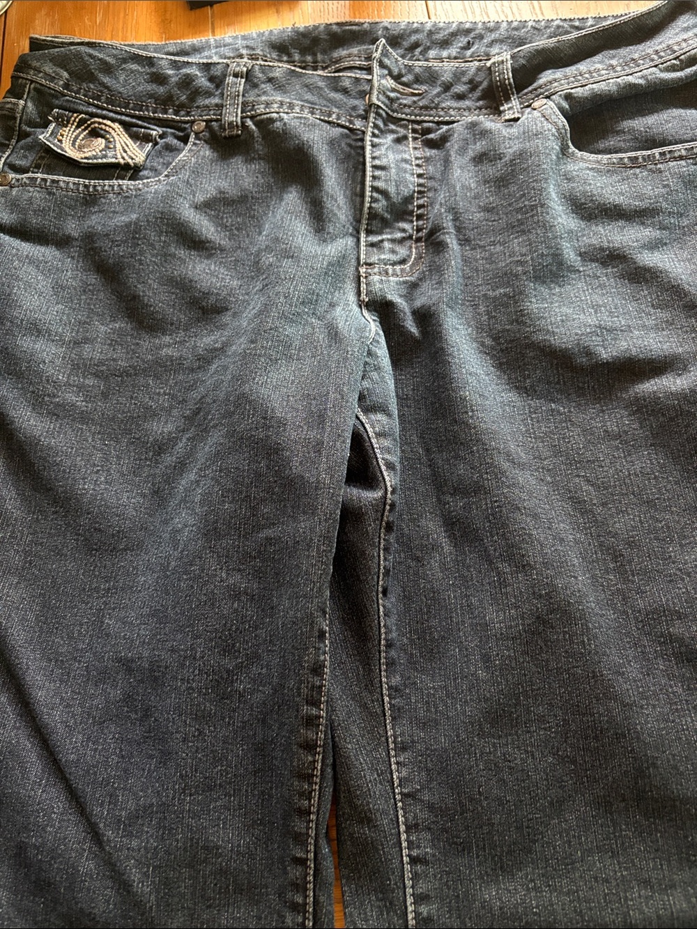 Faded Glory Dark Wash Blue Boot Cut Jeans